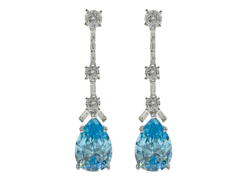 Aquamarine Drift Earrings